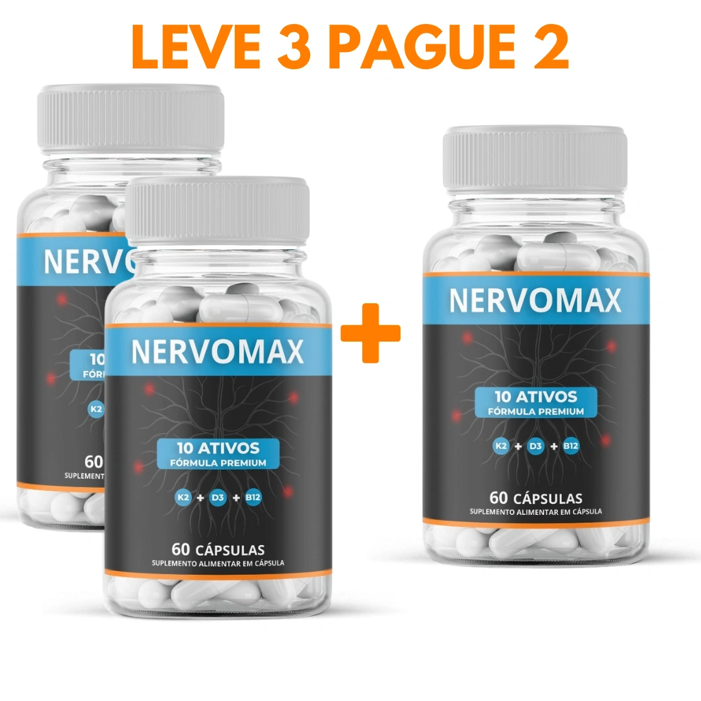 NervoMax 2 bottle package for men's vitality and performance support